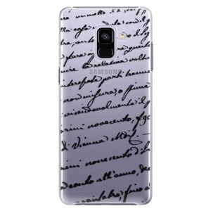 Plastové puzdro iSaprio - Handwriting 01 - black - Samsung Galaxy A8+ vyobraziť