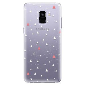 Plastové puzdro iSaprio - Abstract Triangles 02 - white - Samsung Galaxy A8+ vyobraziť