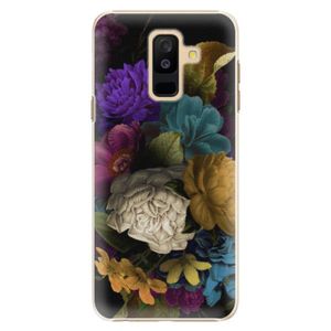 Plastové puzdro iSaprio - Dark Flowers - Samsung Galaxy A6+ vyobraziť
