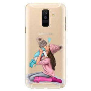 Plastové puzdro iSaprio - Kissing Mom - Brunette and Boy - Samsung Galaxy A6+ vyobraziť
