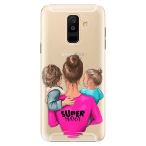 Plastové puzdro iSaprio - Super Mama - Boy and Girl - Samsung Galaxy A6+ vyobraziť