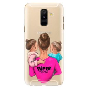 Plastové puzdro iSaprio - Super Mama - Two Girls - Samsung Galaxy A6+ vyobraziť