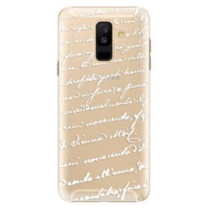 Plastové puzdro iSaprio - Handwriting 01 - white - Samsung Galaxy A6+ vyobraziť
