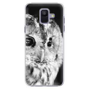 Plastové puzdro iSaprio - BW Owl - Samsung Galaxy A6 vyobraziť