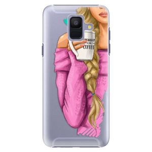 Plastové puzdro iSaprio - My Coffe and Blond Girl - Samsung Galaxy A6 vyobraziť