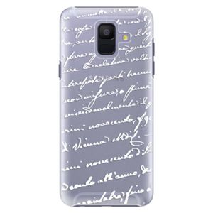 Plastové puzdro iSaprio - Handwriting 01 - white - Samsung Galaxy A6 vyobraziť