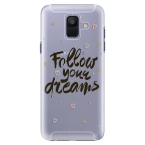 Plastové puzdro iSaprio - Follow Your Dreams - black - Samsung Galaxy A6 vyobraziť