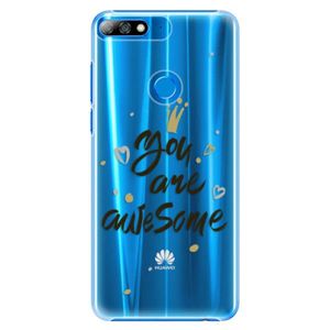 Plastové puzdro iSaprio - You Are Awesome - black - Huawei Y7 Prime 2018 vyobraziť