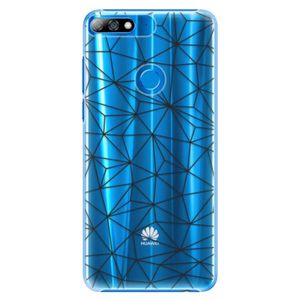 Plastové puzdro iSaprio - Abstract Triangles 03 - black - Huawei Y7 Prime 2018 vyobraziť