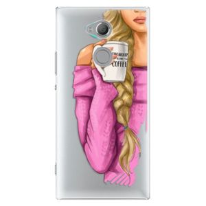 Plastové puzdro iSaprio - My Coffe and Blond Girl - Sony Xperia XA2 Ultra vyobraziť