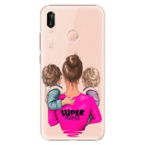 Plastové puzdro iSaprio - Super Mama - Two Boys - Huawei P20 Lite vyobraziť