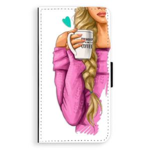 Flipové puzdro iSaprio - My Coffe and Blond Girl - Huawei P10 Plus vyobraziť