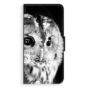 Flipové puzdro iSaprio - BW Owl - Huawei Ascend P8 vyobraziť
