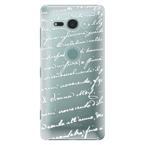 Plastové puzdro iSaprio - Handwriting 01 - white - Sony Xperia XZ2 Compact vyobraziť