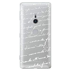 Plastové puzdro iSaprio - Handwriting 01 - white - Sony Xperia XZ2 vyobraziť