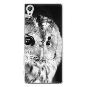Plastové puzdro iSaprio - BW Owl - Sony Xperia X vyobraziť