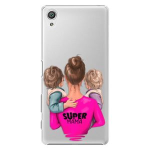Plastové puzdro iSaprio - Super Mama - Two Boys - Sony Xperia X vyobraziť