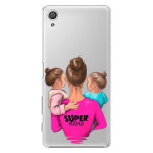 Plastové puzdro iSaprio - Super Mama - Two Girls - Sony Xperia X vyobraziť