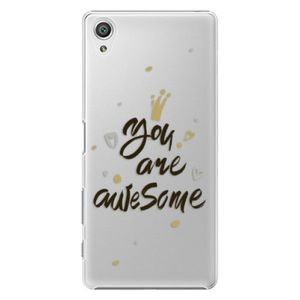 Plastové puzdro iSaprio - You Are Awesome - black - Sony Xperia X vyobraziť