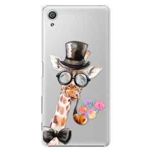 Plastové puzdro iSaprio - Sir Giraffe - Sony Xperia X vyobraziť