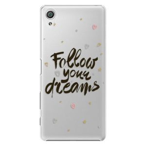 Plastové puzdro iSaprio - Follow Your Dreams - black - Sony Xperia X vyobraziť