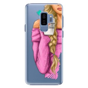 Plastové puzdro iSaprio - My Coffe and Blond Girl - Samsung Galaxy S9 Plus vyobraziť