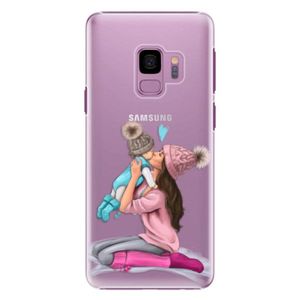 Plastové puzdro iSaprio - Kissing Mom - Brunette and Boy - Samsung Galaxy S9 vyobraziť