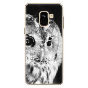 Plastové puzdro iSaprio - BW Owl - Samsung Galaxy A8 2018 vyobraziť