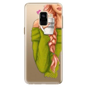 Plastové puzdro iSaprio - My Coffe and Redhead Girl - Samsung Galaxy A8 2018 vyobraziť