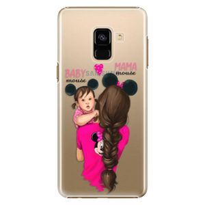 Plastové puzdro iSaprio - Mama Mouse Brunette and Girl - Samsung Galaxy A8 2018 vyobraziť