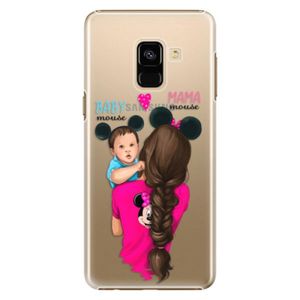 Plastové puzdro iSaprio - Mama Mouse Brunette and Boy - Samsung Galaxy A8 2018 vyobraziť