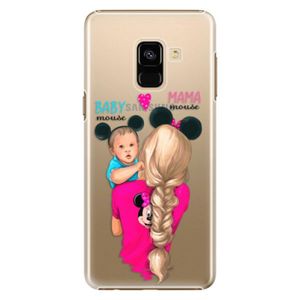 Plastové puzdro iSaprio - Mama Mouse Blonde and Boy - Samsung Galaxy A8 2018 vyobraziť