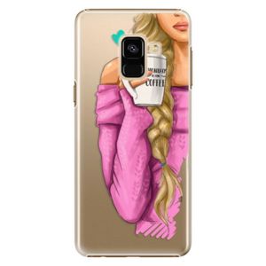 Plastové puzdro iSaprio - My Coffe and Blond Girl - Samsung Galaxy A8 2018 vyobraziť