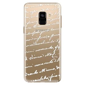 Plastové puzdro iSaprio - Handwriting 01 - white - Samsung Galaxy A8 2018 vyobraziť