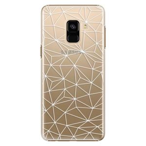 Plastové puzdro iSaprio - Abstract Triangles 03 - white - Samsung Galaxy A8 2018 vyobraziť