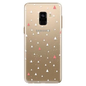 Plastové puzdro iSaprio - Abstract Triangles 02 - white - Samsung Galaxy A8 2018 vyobraziť