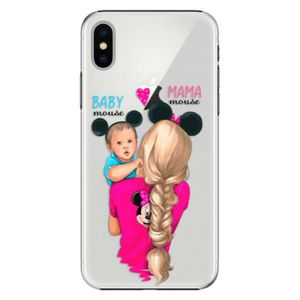 Plastové puzdro iSaprio - Mama Mouse Blonde and Boy - iPhone X vyobraziť