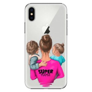 Plastové puzdro iSaprio - Super Mama - Boy and Girl - iPhone X vyobraziť