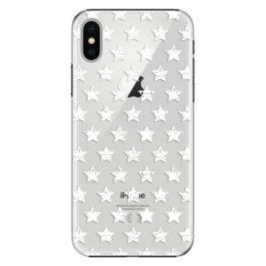Plastové puzdro iSaprio - Stars Pattern - white - iPhone X vyobraziť