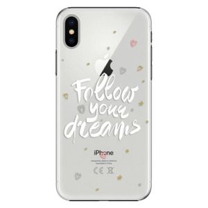 Plastové puzdro iSaprio - Follow Your Dreams - white - iPhone X vyobraziť