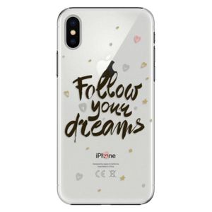 Plastové puzdro iSaprio - Follow Your Dreams - black - iPhone X vyobraziť