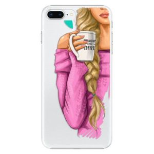 Plastové puzdro iSaprio - My Coffe and Blond Girl - iPhone 8 Plus vyobraziť