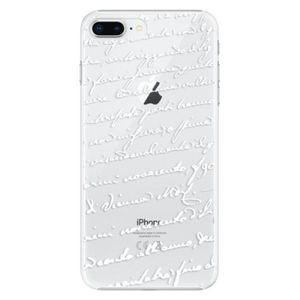 Plastové puzdro iSaprio - Handwriting 01 - white - iPhone 8 Plus vyobraziť