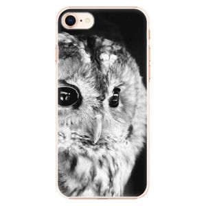 Plastové puzdro iSaprio - BW Owl - iPhone 8 vyobraziť