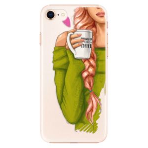 Plastové puzdro iSaprio - My Coffe and Redhead Girl - iPhone 8 vyobraziť