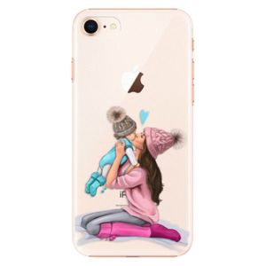 Plastové puzdro iSaprio - Kissing Mom - Brunette and Boy - iPhone 8 vyobraziť