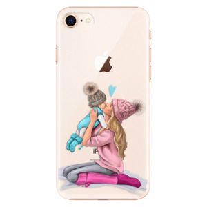 Plastové puzdro iSaprio - Kissing Mom - Blond and Boy - iPhone 8 vyobraziť