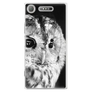 Plastové puzdro iSaprio - BW Owl - Sony Xperia XZ1 vyobraziť