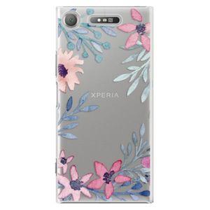Plastové puzdro iSaprio - Leaves and Flowers - Sony Xperia XZ1 vyobraziť