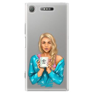 Plastové puzdro iSaprio - Coffe Now - Blond - Sony Xperia XZ1 vyobraziť